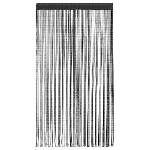 Schwarze Fadenvorhänge Norwood 140x250cm (2 St.)