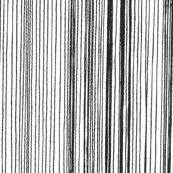 Schwarze Fadenvorhänge Norwood 140x250cm (2 St.)