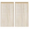 Beige Fadengardinen Norwood 100x250cm (2 St.)