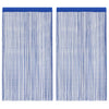 Blauer Fadenvorhang Norwood 140x250cm (2 St.)