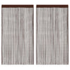Brauner Fadenvorhang Norwood 140x250cm (2 Stk.)