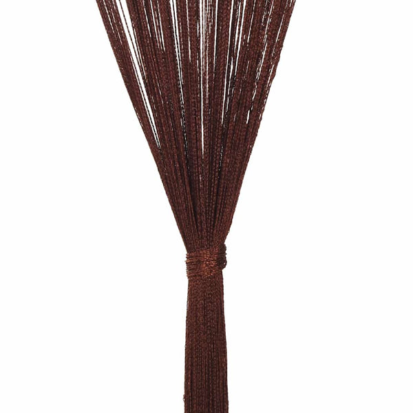 Brauner Fadenvorhang Norwood 140x250cm (2 Stk.)