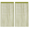 Grüner Fadenvorhang Norwood 100x250cm (2 Stück)