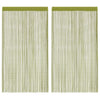 Grüner Fadenvorhang Norwood 140x250cm (2 St.)
