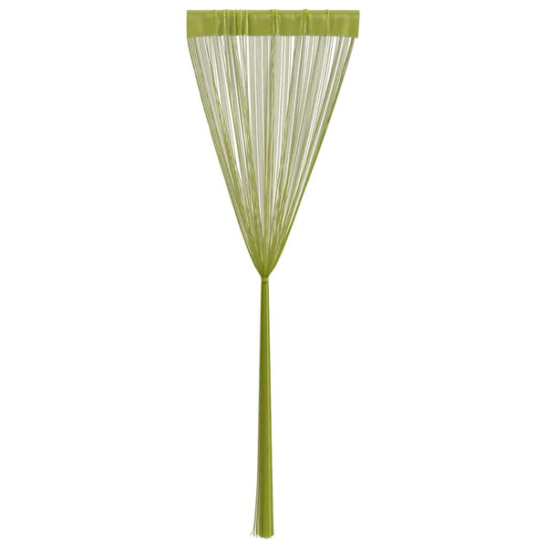 Grüner Fadenvorhang Norwood 140x250cm (2 St.)