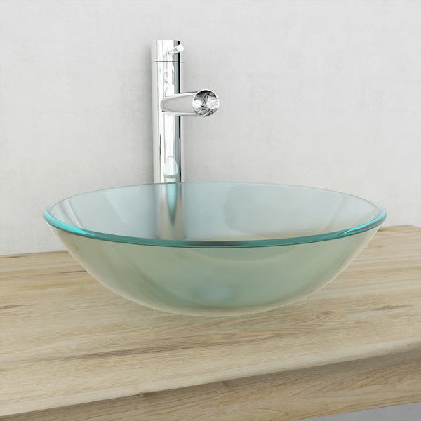 Matt-Waschbecken Aninoiu 42cm (gehärtetes Glas)