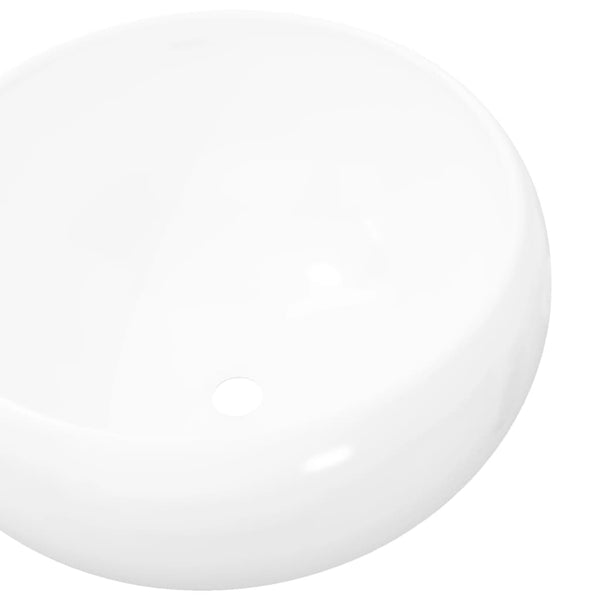 Valkoinen pyöreä keraaminen pesuallas Ghenovelia 40x15cm