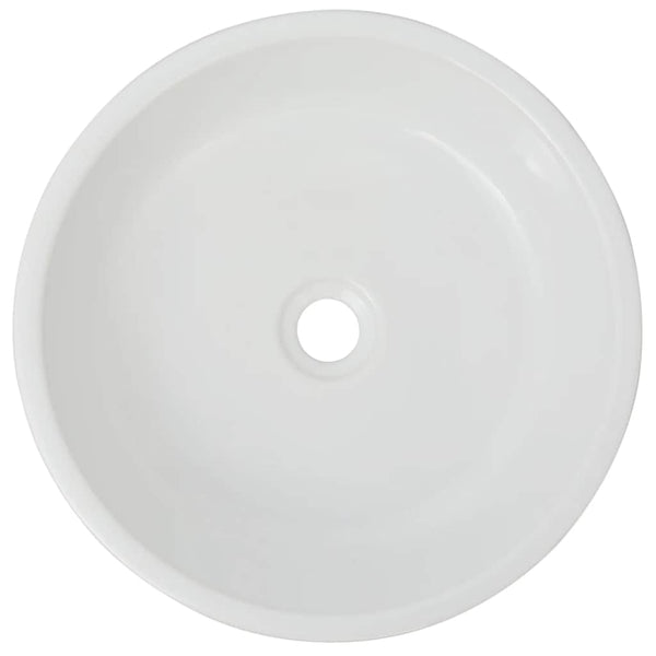 Valkoinen pyöreä keraaminen pesuallas Furtos 42x12cm