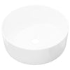 Weißes rundes Keramikwaschbecken Ignacz 40x15cm