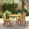 Braune natürliche Esszimmerstühle Condrate 2 Stk. (Rattan)