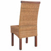 Braune natürliche Esszimmerstühle Condrate 2 Stk. (Rattan)
