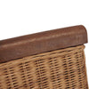 Braune natürliche Esszimmerstühle Condrate 2 Stk. (Rattan)