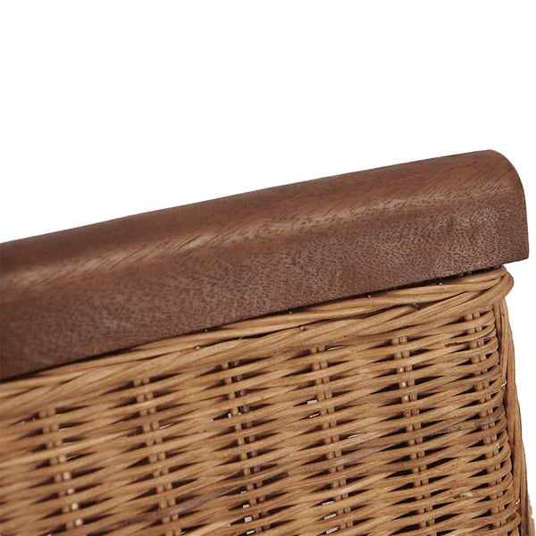 Braune natürliche Esszimmerstühle Condrate 2 Stk. (Rattan)