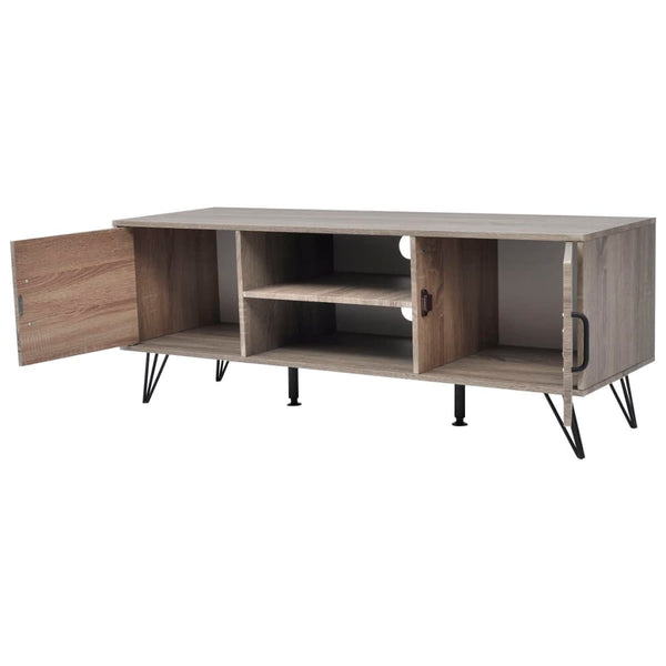 Harmaa tv-taso Rromilor 120x40x45cm