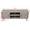 Harmaa tv-taso Rromilor 120x40x45cm