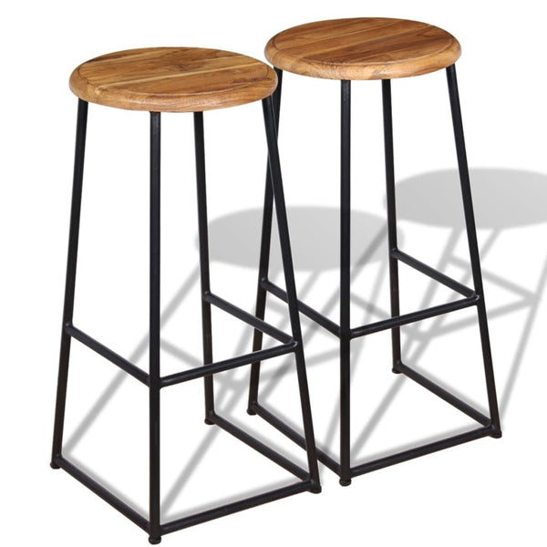 Barhocker Aniyah (2 Stück Teak)