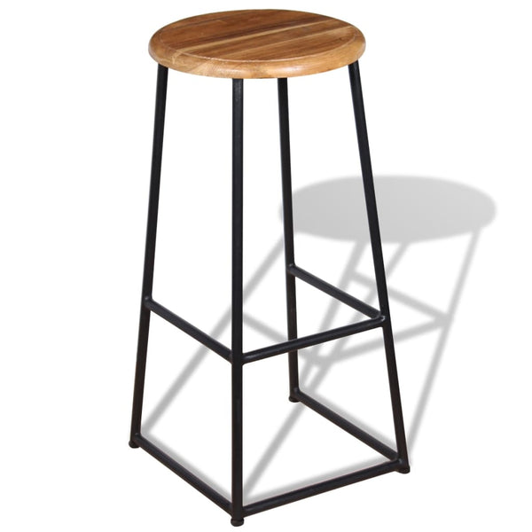 Barhocker Aniyah (2 Stück Teak)