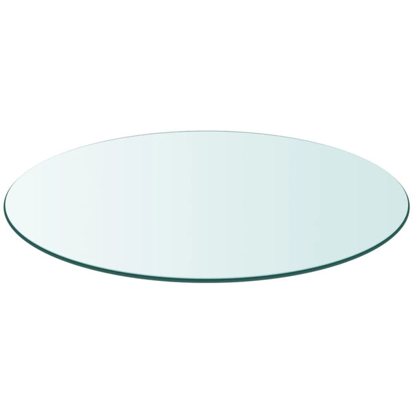 500 mm Edvina Tischplatte (rundes gehärtetes Glas)