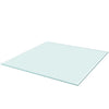 Tischplatte Edvina 700x700 mm quadratisch aus gehärtetem Glas