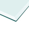 Tischplatte Edvina 700x700 mm quadratisch aus gehärtetem Glas