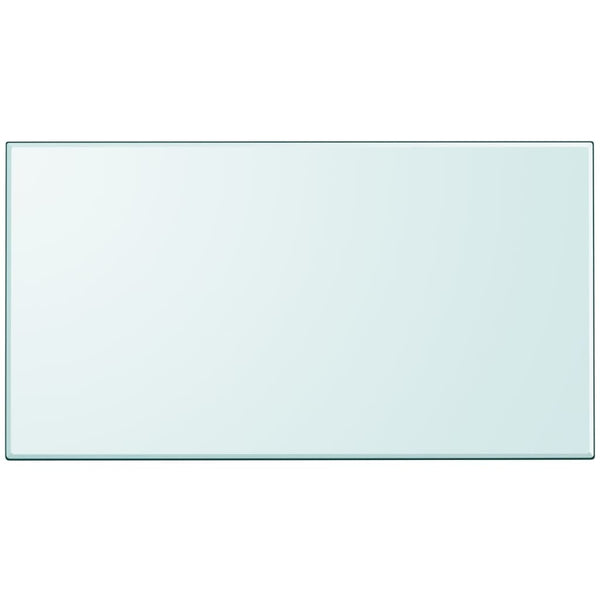 Edvina rechteckige Tischplatte aus gehärtetem Glas, Maße 1200x650 mm