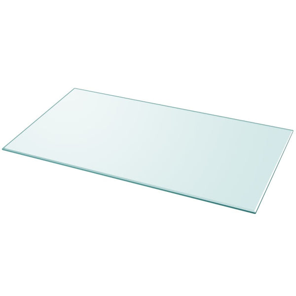 Edvina rechteckige Tischplatte aus gehärtetem Glas, Maße 1200x650 mm