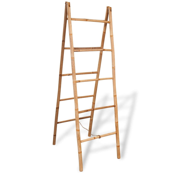 Doppelte Handtuchleiter Liselatte 50x160cm (5 Sprossen Bambus)
