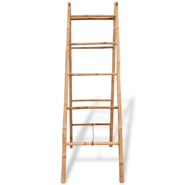 Doppelte Handtuchleiter Liselatte 50x160cm (5 Sprossen Bambus)