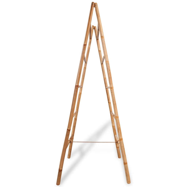 Doppelte Handtuchleiter Liselatte 50x160cm (5 Sprossen Bambus)