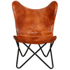 Brauner Butterfly Chair Echo (Echtleder)