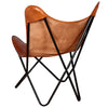 Brauner Butterfly Chair Echo (Echtleder)