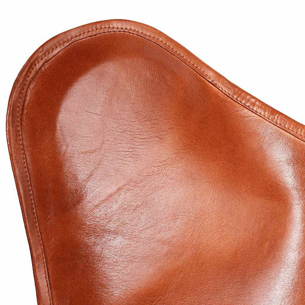Brauner Butterfly Chair Echo (Echtleder)