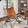 Brauner Butterfly Chair Echo (Echtleder)