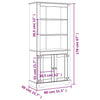 Geschirrschrank Mexiko Kiefer Corona-Serie Adalyn 80x40x170cm