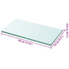 Klares Regalpaneel Arlena 30x12cm