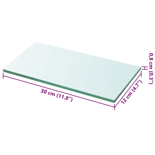 Klares Regalpaneel Arlena 30x12cm