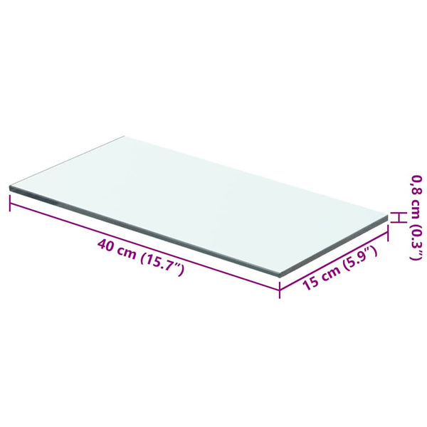 Klares Regalbrett Arlena 40x15cm