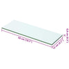 Klarglasplatte Arlena 50x12cm