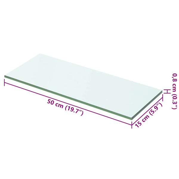 Klares Regalpaneel Arlena 50x15cm