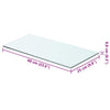 Klares Regalpaneel Arlena 60x25cm
