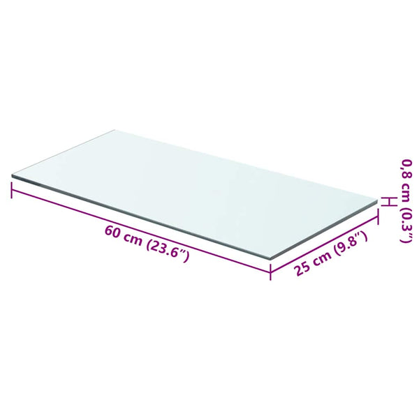 Klares Regalpaneel Arlena 60x25cm