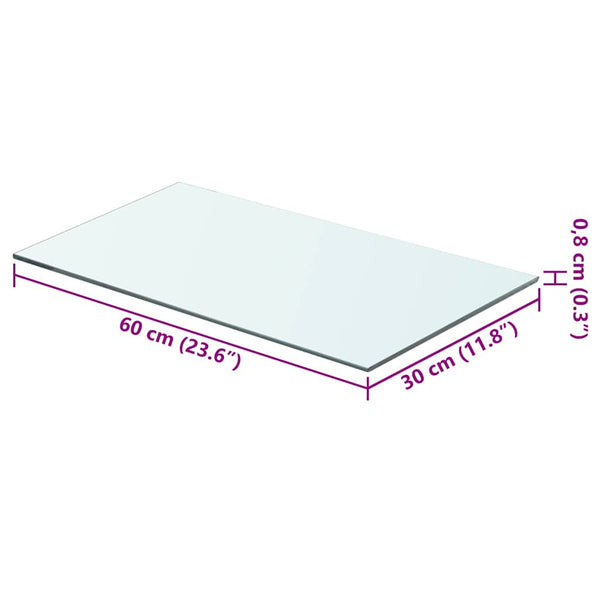Klarer Regalboden Arlena 60x30cm