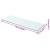Klares Regalpaneel Arlena 70x25cm