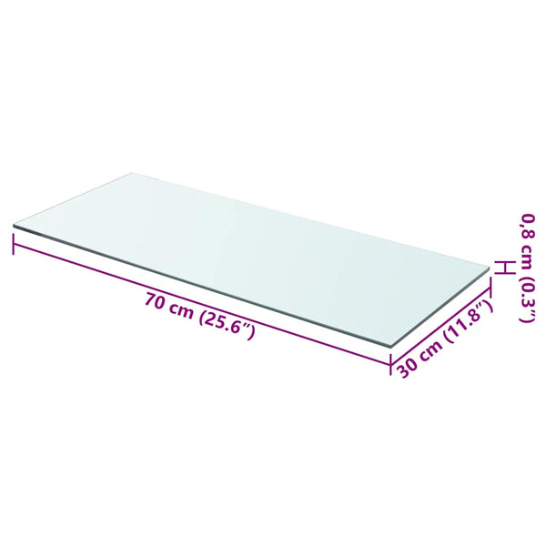 Klares Regalbrett Arlena 70x30cm