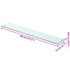 Klares Regalpaneel Arlena 80x12cm