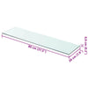 Klares Regalpaneel Arlena 80x20cm