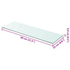 Klares Regalpaneel Arlena 80x25cm