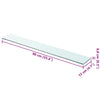 Klares Regalpaneel Arlena 90x12cm