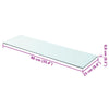 Klares Regalbrett Arlena 90x25cm