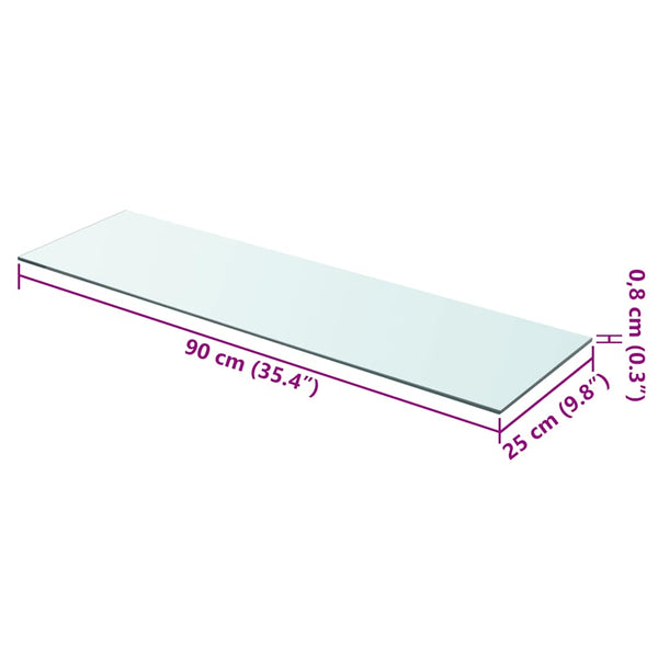 Klares Regalbrett Arlena 90x25cm